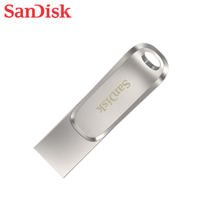 【SanDisk】Ultra Luxe 128G 銀色 TYPE-C USB 3.2 雙用 OTG 旋轉隨身碟 讀取速度 400MB/s