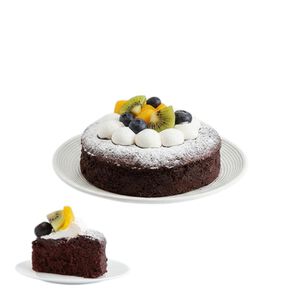 6 fruit classic chocolate cake