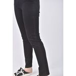 (L) 721 high rise skinny高腰丹寧牛仔質感黑色長褲二手衣, , large