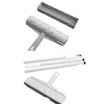 【生活好室】hold黏 24cm大面積膠黏拖把60周 三節式可拆桿 紙拖把 黏毛滾輪 滾筒 除塵 地板清潔 寵物毛髮, , large