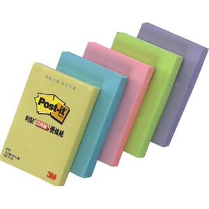 3M 可再貼 656便條紙(多色)黃