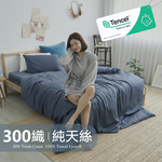BUHO "Pearl White" Plain Wenqing 300 Threads 100% TENCEL Pure Tencel Bed Sheet Dual-Use Quilt Set of Four - Double King Size, , large