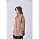 (XL) uniqlo質感羊毛羊毛素面棕色長袖上衣二手衣, , large