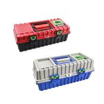 【TOPWAY】耐衝擊折疊工具箱 台灣製 PP雙層 三層 隔層自由配 零件收納 模型手工具 水電收納箱 手提箱 五金零件整理箱, , large