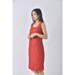 (S) liviana conti無袖紅色洋裝二手衣, , large
