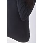 (M) muji質感棉質高領黑色長袖上衣二手衣, , large