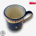 【SOLO歐洲家居】波蘭製 Cerraf 波蘭陶 280ml 馬克杯 水杯 咖啡杯 赤藍芳華系列, , large