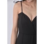 (S) 【安于晴Charlene私服】mosdress高腰質感吊帶黑色連身裝二手衣, , large