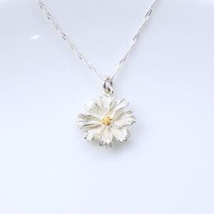 【Angel & Me】小花 綻放 Flower s925 純銀 項鍊 生日 紀念 禮物