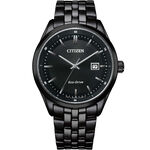 CITIZEN 星辰 光動能城市手錶-黑 BM7565-80E, , large