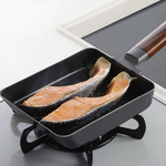 [下村企販]玉子燒｜雙面壓花玉子燒/玉子燒/煎蛋鍋/平底鍋/方形煎鍋/鐵鍋 #23733, , large