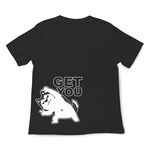 JZ TEE 哈士奇&貓咪-GET YOU  印花短袖T恤, , large