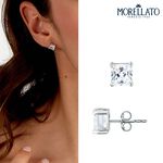 【快速出貨】MORELLATO Tesori系列 925純銀立方耳環 SAIW178, , large