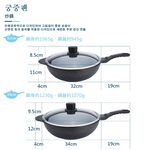 CLARE 可蕾爾 韓式不沾炒鍋韓式炒鍋無蓋韓國製造 無蓋32cm-Leidea樂德兒, , large