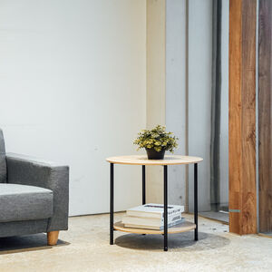 Double layer round side table