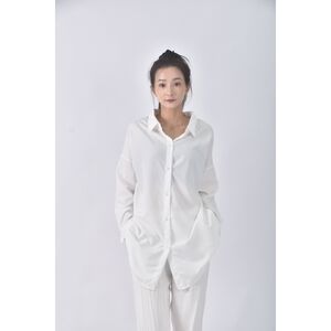 (XL) 【安于晴Charlene私服】質感白色襯衫上衣二手衣