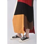 (2XL) 【陳喬恩私服】拼色毛衣黑色洋裝二手衣, , large