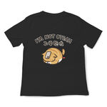 JZ TEE 橘貓-不要熬夜 印花短袖T恤, , large