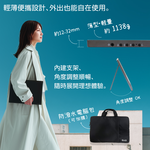 贈螢幕清潔三件組【台陞科技】REAICE 日本Winten 18.5吋IPS超薄可攜式L型外接螢幕 WT-185LP-BK, , large