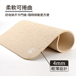 【怪獸】B+ 居家萬用止滑墊 亞麻系列 (60x40cm) -亞麻黑, , large