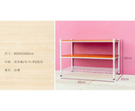 【Y HOUSE】90x45x60cm pine three-layer storage rack rack iron rack - painted white wood, , large
