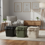 【AOTTO】30L無印款軍規高耐重扣式多功能提把收納箱-2入(AL-2203W*2), , large