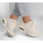 Kixpress-Skechers Uno Flex 女 運動休閒鞋 增高 舒適 穿搭 米 [177794OFWT], , large