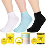 Disposable Daily Compression Socks / Black / Ankle / 5 Pairs, , large