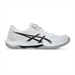 Asics Gel-rocket 12 男女 排球鞋 羽球鞋 穩定 包覆 回彈 白 黑 [1073A080-101], , large