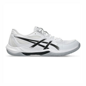 Asics Gel-rocket 12 男女 排球鞋 羽球鞋 穩定 包覆 回彈 白 黑 [1073A080-101]