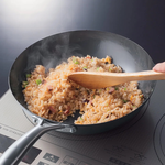 【vitacraft】Japan-Made Nitrided Iron Uncoated Single-Handle Wok 28cm (Super Iron Series), , large