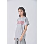 (S) 字母灰色短袖上衣二手衣, , large