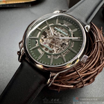 [星晴錶業]ARMANI手錶,44mm,AR00079雙面機械鏤空錶面銀錶殼深黑色真皮皮革錶帶款, , large