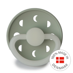 FRIGG Moon Phase - Round Silicone Pacifier - Sage Night - Size 1, , large