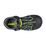 DIADORA迪亞多那 大童護趾運動涼鞋 機能涼鞋 童鞋 魔鬼氈 磁扣 透氣 彈性 減震 吸衝 柔軟 耐磨 止滑 黑 藍, , large