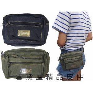 ~雪黛屋~SPORT 腰包主袋+外袋共四層二層主袋口隨身腰包工作包運動休閒外出旅防水帆布材質可刷洗男女適用F801