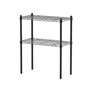 【Y HOUSE】60x30x75cm Lightweight Two-layer Iron Rack Iron Rack Shelf - Painted Black