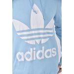 (S) adidas質感棉質連帽藍色長袖上衣二手衣, , large