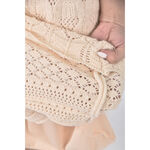 (L) 質感花紋杏色長裙二手衣, , large