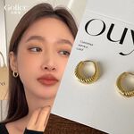 【Gulicc】古莉可 耳環 高級感簡約素圈耳環, , large