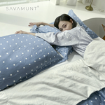 【Savamunt】Ionic+ ™ Antimicrobial Technology &  Austrian Lenzing Tencel™ Modal Four-pieces Quilt Bedding Set Pre-order Limited Sale -KING pinkdot, , large
