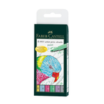 【Faber-Castell】輝柏 PITT藝術筆-軟毛筆頭 細芯 粉彩色系 6支入/ 盒 167163, , large