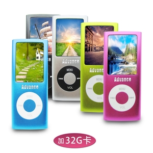 [B1847A] Advance New Apple 4th Gen 1.8-inch Color Screen Card Slot MP4 Player (with 32G Memory Card) (with 6 Bonus Gifts)