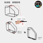 【摩達客寵物】寵物用坐車神器 可折疊後車寵物籠 咖色 免安裝 適用中小型犬  (外出必備 攜帶便利), , large