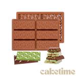 Chocolate Bar Mold Deep Dubai Break Apart Candy Molds Thick Stuffed Silicone Molds, , large