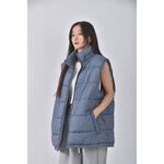 (L) gap質感背心藍色外套二手衣, , large