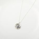 【Angel & Me】Moon Owl s925 sterling silver necklace Valentine Day Birthday gift, , large