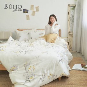BUHO《花間尋蜜》台製300織100%TENCEL純天絲™床包枕套三件組-雙人特大