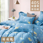 【愛神】40支天絲台灣製造天絲<萌萌龍>單人床包組, , large
