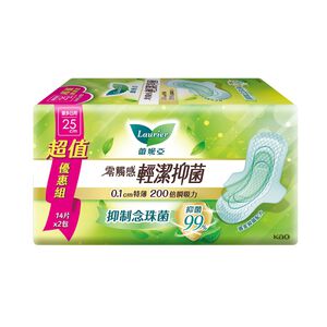 蕾妮亞零觸感輕潔抑菌25cm14片x2
